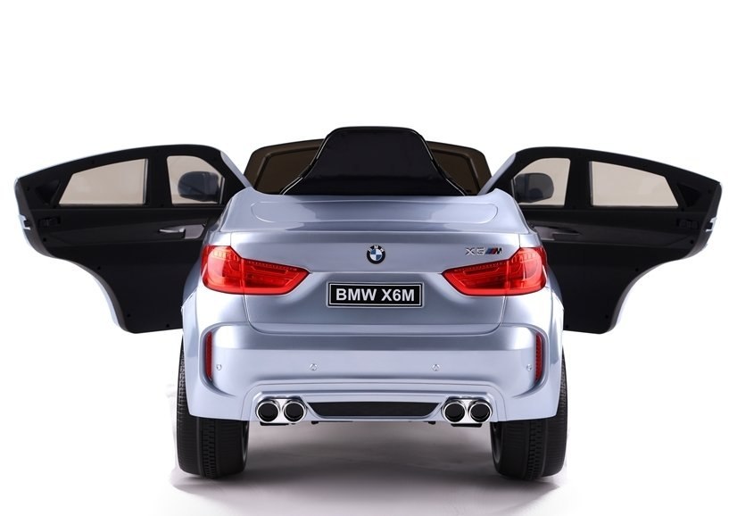 Auto na Akumulator BMW X6 Srebrny Lakierowany Auto na Akumulator BMW X6 Srebrny Lakierowany