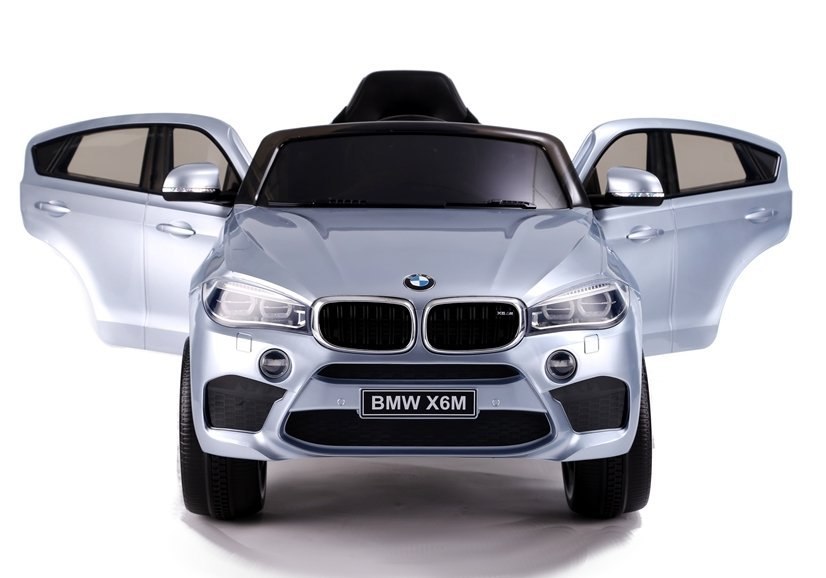 Auto na Akumulator BMW X6 Srebrny Lakierowany Auto na Akumulator BMW X6 Srebrny Lakierowany