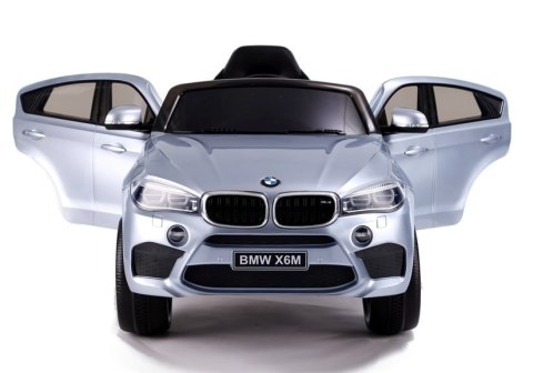 Auto na Akumulator BMW X6 Srebrny Lakierowany Auto na Akumulator BMW X6 Srebrny Lakierowany