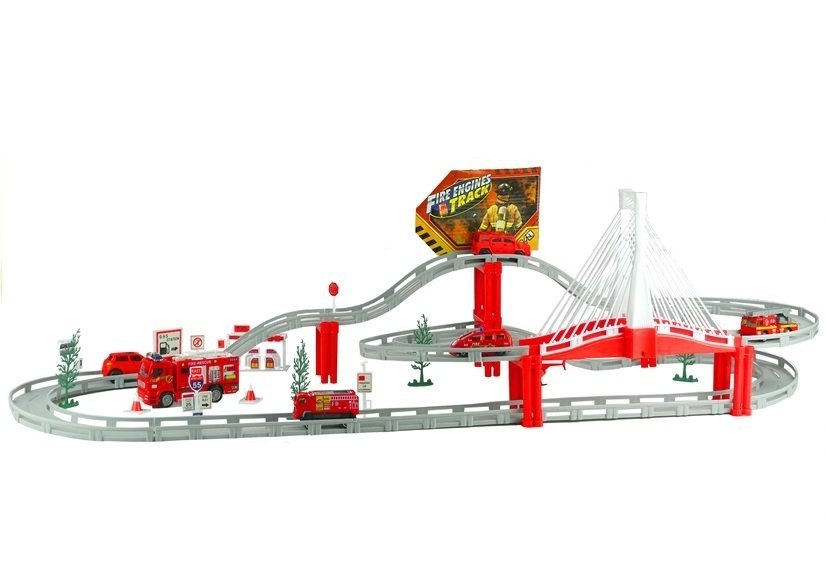 Pojazdy Straży Pożarnej + Tor 380 cm + Helikopter Pojazdy Straży Pożarnej + Tor 380 cm + Helikopter