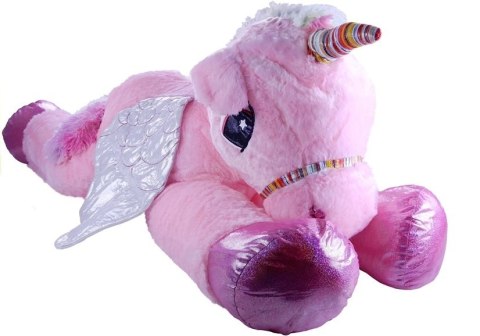 Duży Pluszowy Jednorożec Konik Maskotka Róż 120 cm Duży Pluszowy Jednorożec Konik Maskotka Róż 120 cm