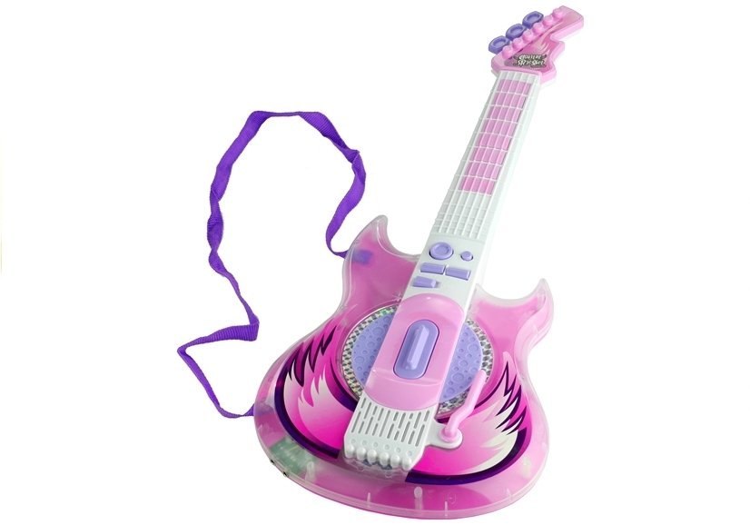 Gitara Elektryczna Okulary z Mikrofonem Zestaw Róż Gitara Elektryczna Okulary z Mikrofonem Zestaw Róż