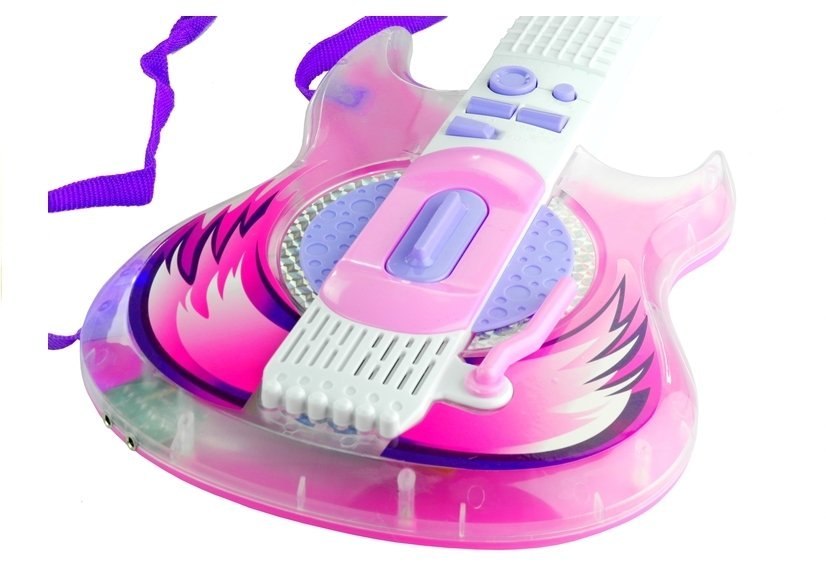 Gitara Elektryczna Okulary z Mikrofonem Zestaw Róż Gitara Elektryczna Okulary z Mikrofonem Zestaw Róż