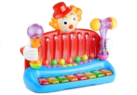 Pianinko Klaun Organki Grzechotki Kuleczki Młotek Pianinko Klaun Organki Grzechotki Kuleczki Młotek