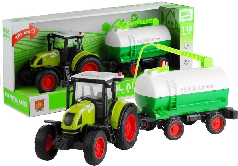 Traktor z Przyczepą Cysterna Dźwięki Napęd 37,5 cm Traktor z Przyczepą Cysterna Dźwięki Napęd 37,5 cm