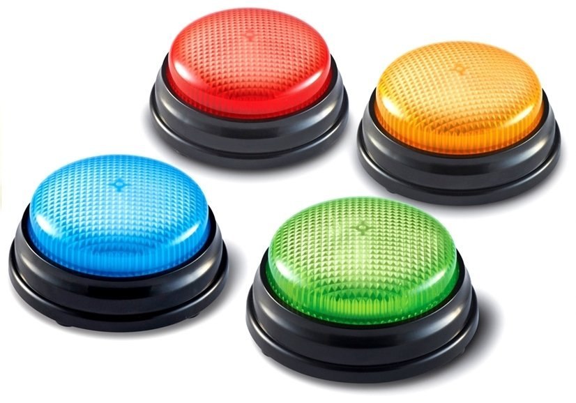 Zestaw Buzzers 4 Światełka Światło Dźwięk 4 Kolory Zestaw Buzzers 4 Światełka Światło Dźwięk 4 Kolory