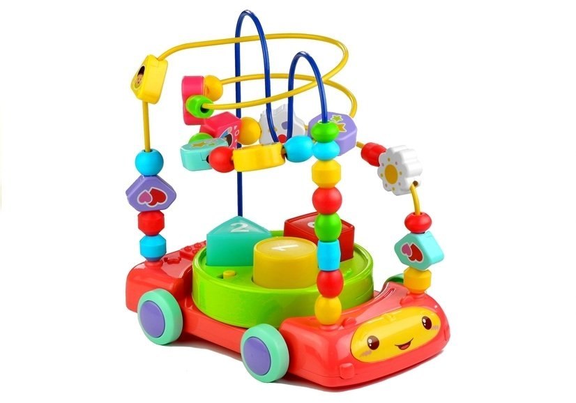 Kolorowa Przeplatanka 3 w 1 Sorter Muzyczne Autko Kolorowa Przeplatanka 3 w 1 Sorter Muzyczne Autko