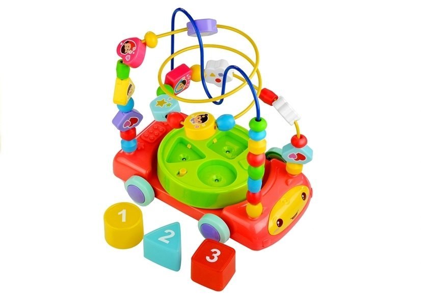 Kolorowa Przeplatanka 3 w 1 Sorter Muzyczne Autko Kolorowa Przeplatanka 3 w 1 Sorter Muzyczne Autko