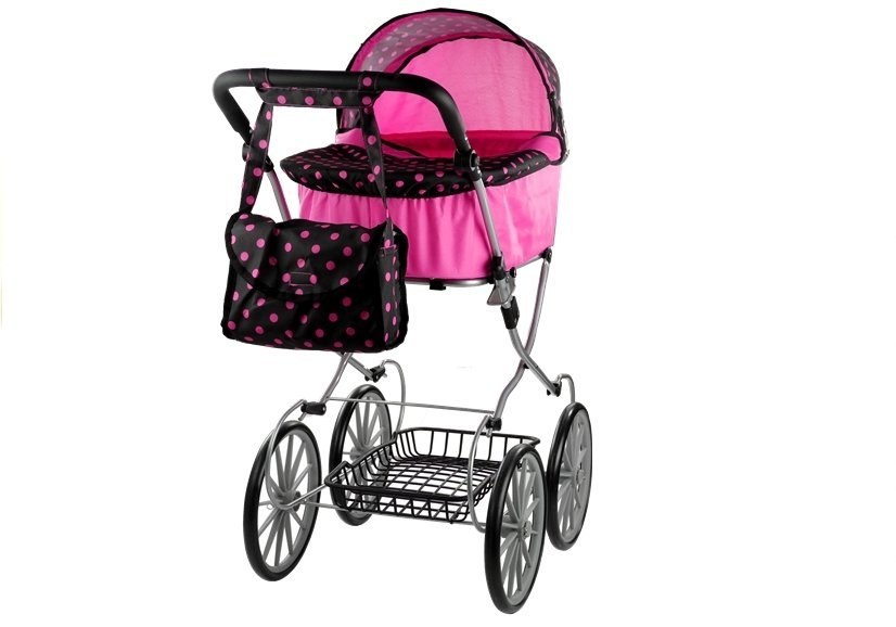 Wózek dla lalek Alice Retro, Duży, Głęboki, Torba Wózek dla lalek Alice Retro, Duży, Głęboki, Torba