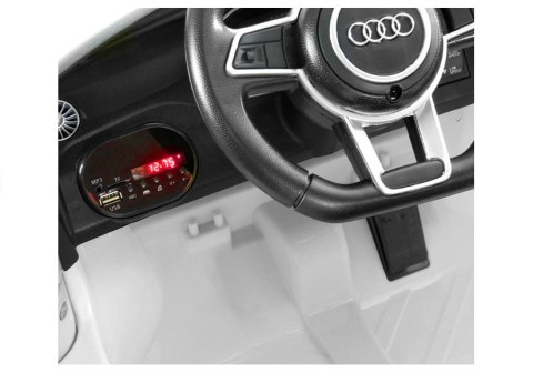 Auto na akumulator Audi TT RS Quattro Białe Auto na akumulator Audi TT RS Quattro Białe