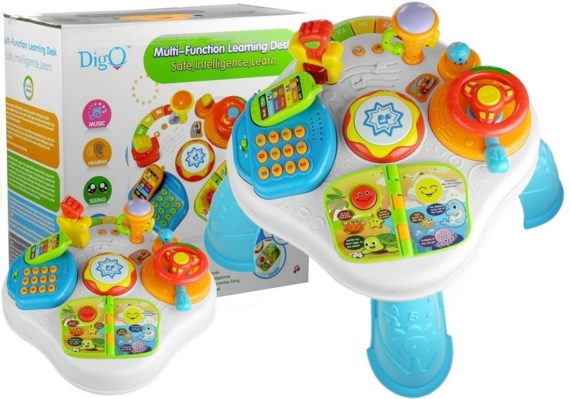 Stolik Edukacyjny Pianinko Telefon Gra Świeci 5w1 Stolik Edukacyjny Pianinko Telefon Gra Świeci 5w1