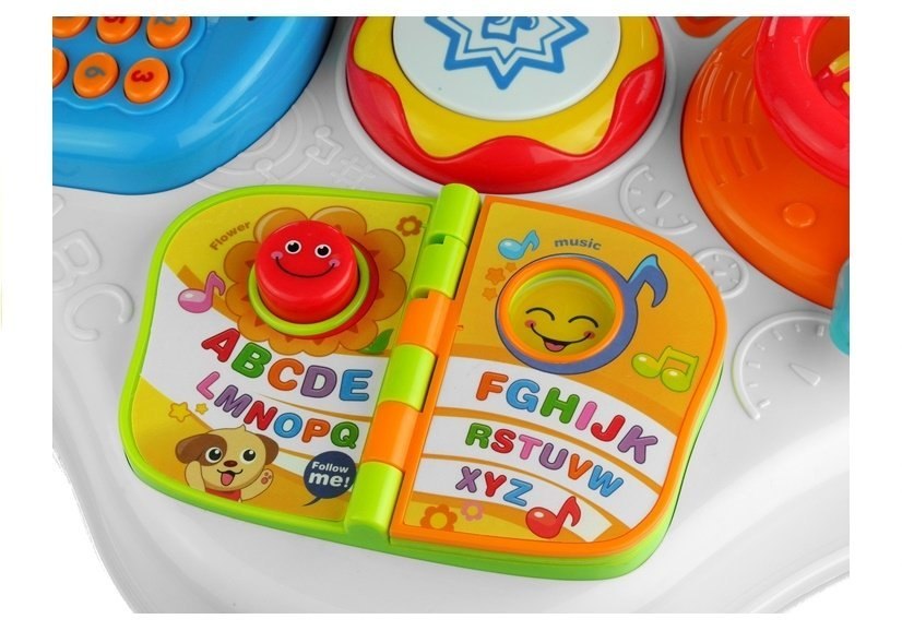 Stolik Edukacyjny Pianinko Telefon Gra Świeci 5w1 Stolik Edukacyjny Pianinko Telefon Gra Świeci 5w1