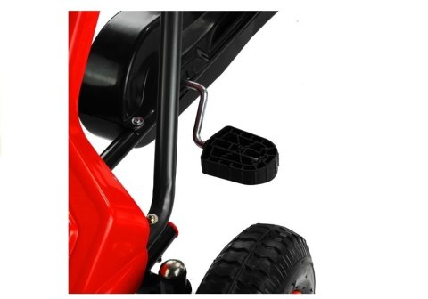 Gokart Czerwony Pompowane Koła Hamulec Ręczny Gokart Czerwony Pompowane Koła Hamulec Ręczny