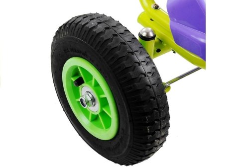 Gokart Fioletowy Na Pompowanych Kołach Hamulec Gokart Fioletowy Na Pompowanych Kołach Hamulec