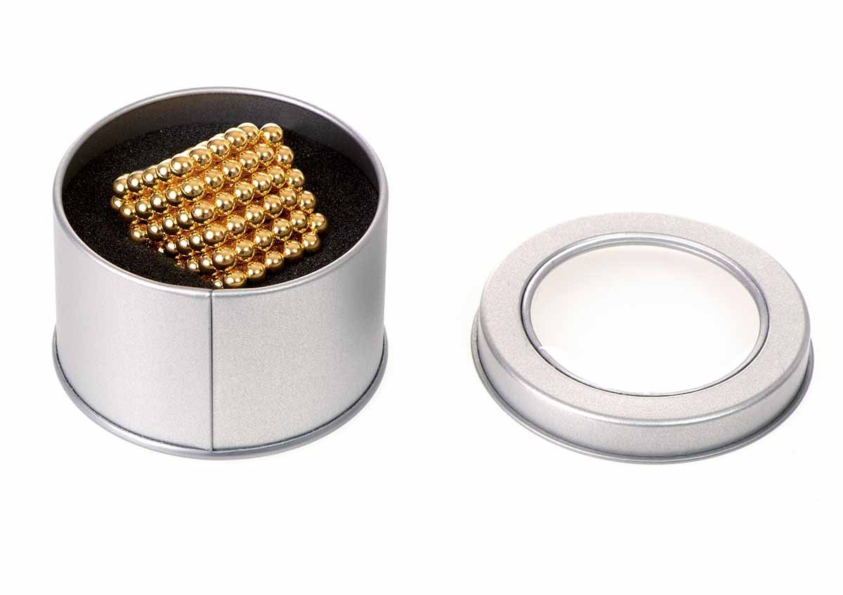 Neocube klocki magnetyczne kulki 5mm złote 216el.