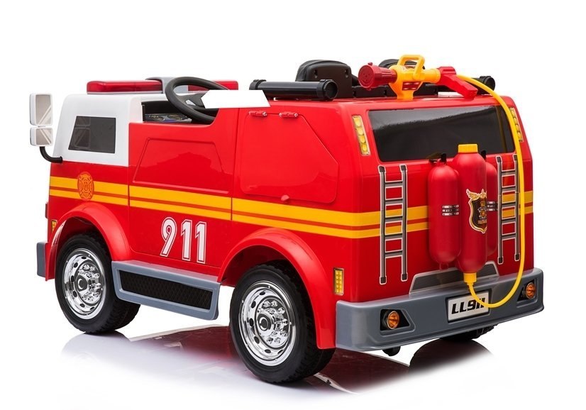 Wóz Strażacki na Akumulator LL911 Czerwony Wóz Strażacki na Akumulator LL911 Czerwony