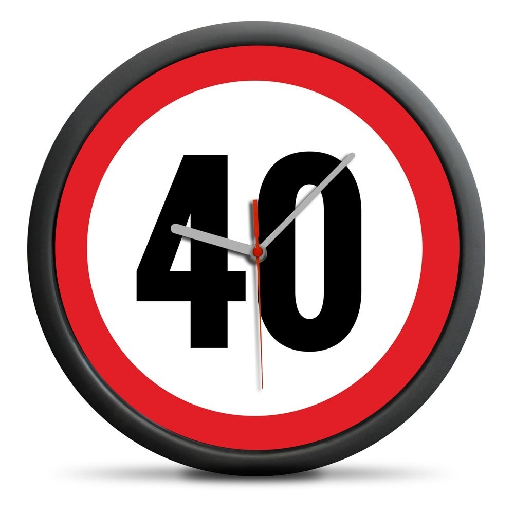 Zegar urodzinowy 40 - Przekrocz limit - cichy mechanizm