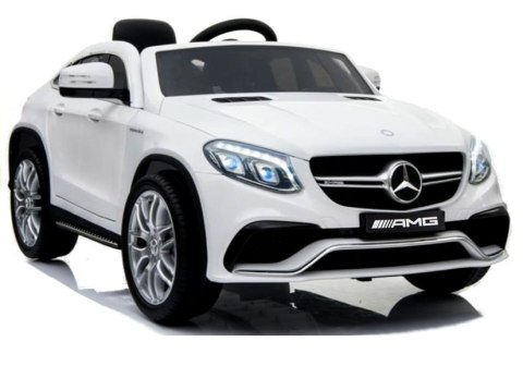 Auto na Akumulator Mercedes GLE63 Coupe Biały Auto na Akumulator Mercedes GLE63 Coupe Biały
