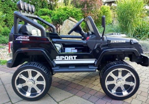 Auto na Akumulator S2388 Jeep Czarny Auto na Akumulator S2388 Jeep Czarny