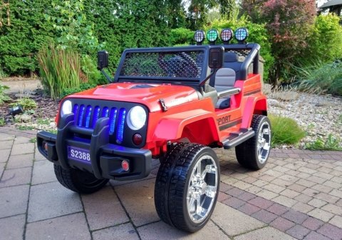 Auto na Akumulator S2388 Jeep Czerwony Auto na Akumulator S2388 Jeep Czerwony