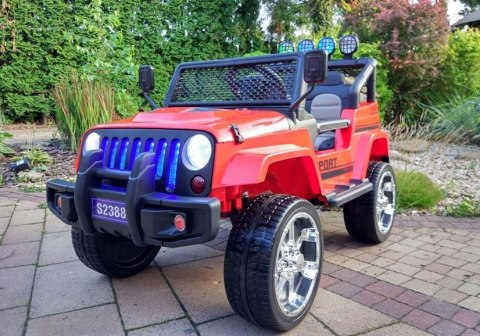 Auto na Akumulator S2388 Jeep Czerwony Auto na Akumulator S2388 Jeep Czerwony