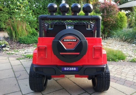 Auto na Akumulator S2388 Jeep Czerwony Auto na Akumulator S2388 Jeep Czerwony