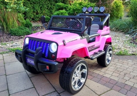 Auto na Akumulator S2388 Jeep Różowy Auto na Akumulator S2388 Jeep Różowy