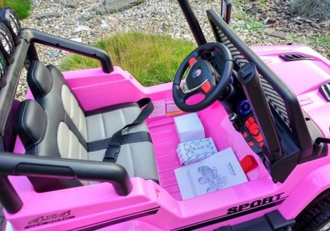 Auto na Akumulator S2388 Jeep Różowy Auto na Akumulator S2388 Jeep Różowy