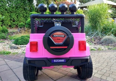 Auto na Akumulator S2388 Jeep Różowy Auto na Akumulator S2388 Jeep Różowy
