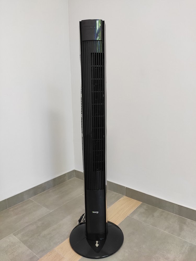 Wentylator Kolumnowy Vento 117 cm 45W z Pilotem Czarny Wentylator Kolumnowy Vento 117 cm 45W z Pilotem Czarny