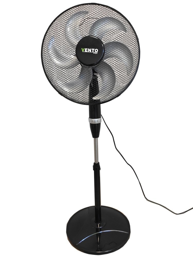 Wentylator Vento Podłogowy 40 cm 75W Srebrno-Czarny Wentylator Vento Podłogowy 40 cm 75W Srebrno-Czarny