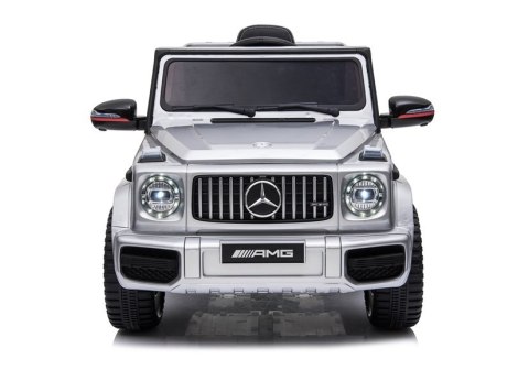 Auto na Akumulator Mercedes G63 AMG Srebrny Lakierowany Auto na Akumulator Mercedes G63 AMG Srebrny Lakierowany