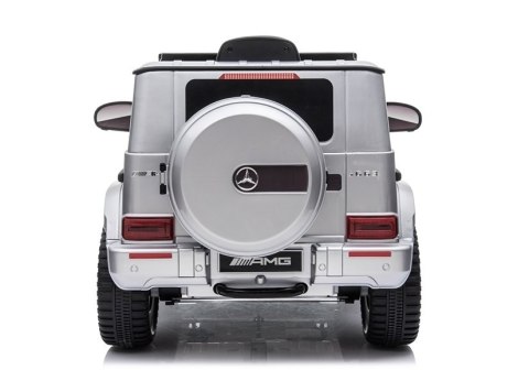 Auto na Akumulator Mercedes G63 AMG Srebrny Lakierowany Auto na Akumulator Mercedes G63 AMG Srebrny Lakierowany