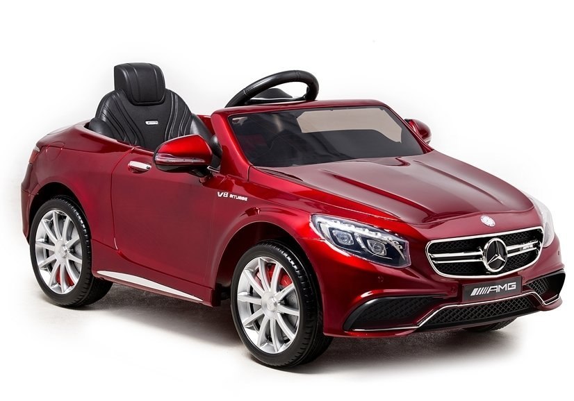 Auto na Akumulator Mercedes S63 Czerwony Lakierowany Auto na Akumulator Mercedes S63 Czerwony Lakierowany