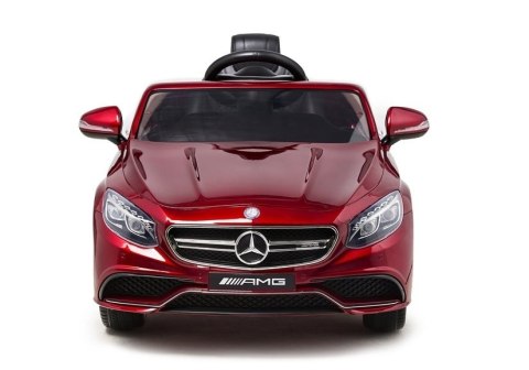 Auto na Akumulator Mercedes S63 Czerwony Lakierowany Auto na Akumulator Mercedes S63 Czerwony Lakierowany