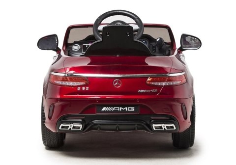Auto na Akumulator Mercedes S63 Czerwony Lakierowany Auto na Akumulator Mercedes S63 Czerwony Lakierowany