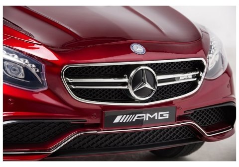 Auto na Akumulator Mercedes S63 Czerwony Lakierowany Auto na Akumulator Mercedes S63 Czerwony Lakierowany