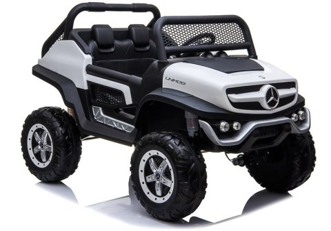 Auto na Akumulator Mercedes Unimog Biały Auto na Akumulator Mercedes Unimog Biały