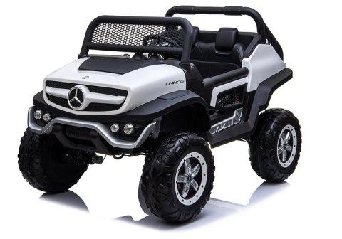 Auto na Akumulator Mercedes Unimog Biały Auto na Akumulator Mercedes Unimog Biały