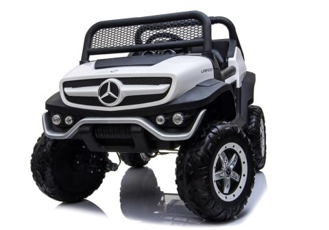 Auto na Akumulator Mercedes Unimog Biały Auto na Akumulator Mercedes Unimog Biały