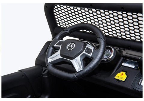 Auto na Akumulator Mercedes Unimog Biały Auto na Akumulator Mercedes Unimog Biały