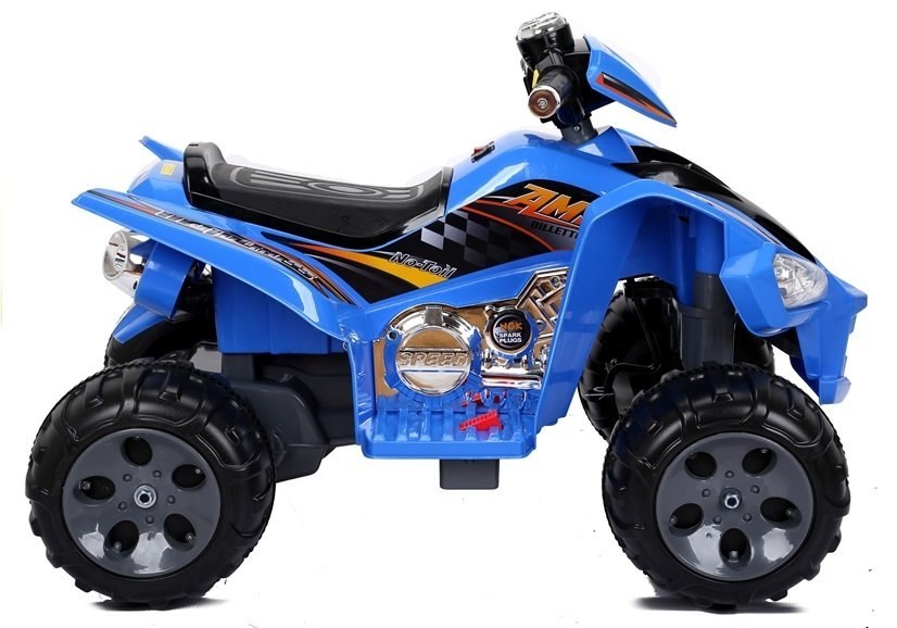 Quad na akumulator Duże Koła Niebieski Quad na akumulator Duże Koła Niebieski
