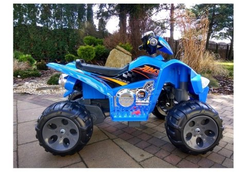 Quad na akumulator Duże Koła Niebieski Quad na akumulator Duże Koła Niebieski