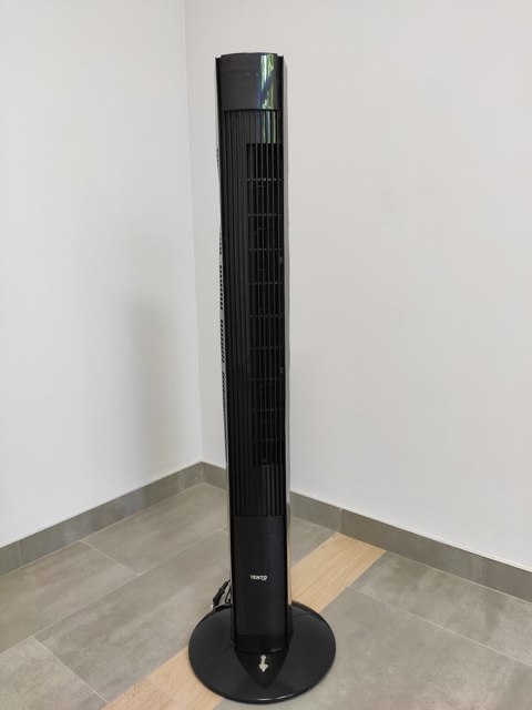 Wentylator Kolumnowy Vento 117 cm 45W z Pilotem Czarny Wentylator Kolumnowy Vento 117 cm 45W z Pilotem Czarny