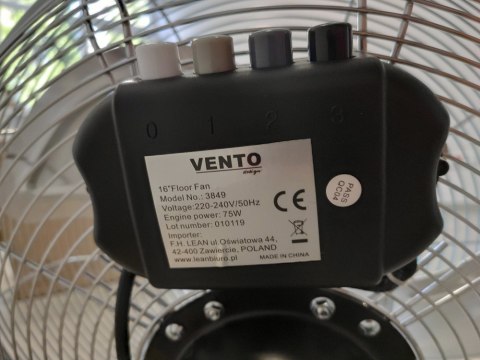 Wentylator Vento Cyrkulator Podłogowy 40 cm 55W Chromowany Wentylator Vento Cyrkulator Podłogowy 40 cm 55W Chromowany