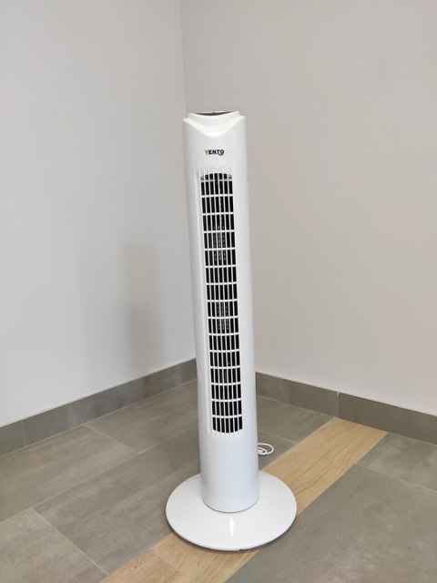 Wentylator Vento Kolumnowy 79 cm 40W z Pilotem Biały Wentylator Vento Kolumnowy 79 cm 40W z Pilotem Biały