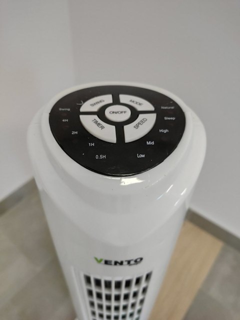 Wentylator Vento Kolumnowy 79 cm 40W z Pilotem Biały Wentylator Vento Kolumnowy 79 cm 40W z Pilotem Biały