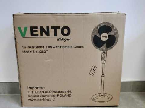 Wentylator Vento Podłogowy 40 cm 40W z Pilotem Biały Wentylator Vento Podłogowy 40 cm 40W z Pilotem Biały