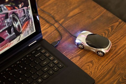 Myszka supercar - srebrna Myszka supercar - srebrna