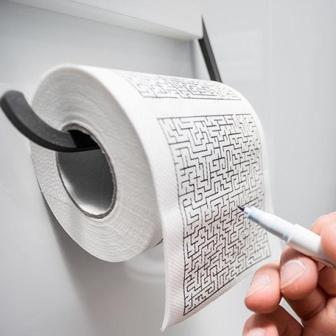 Papier toaletowy labirynt